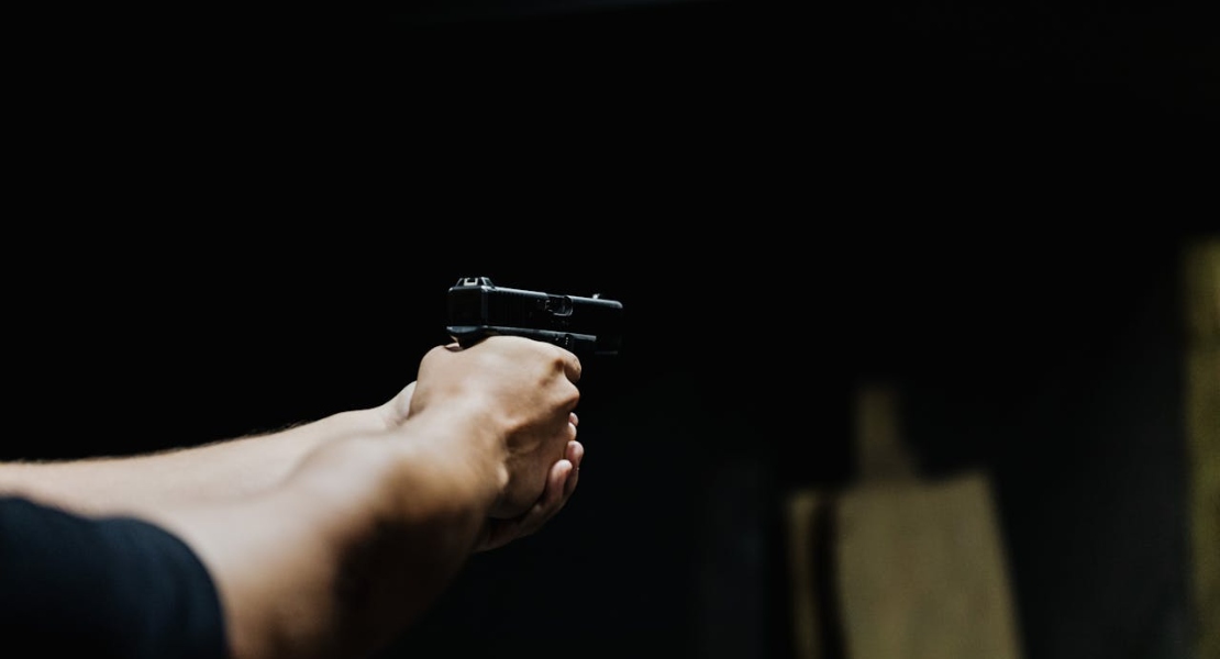 a man shooting