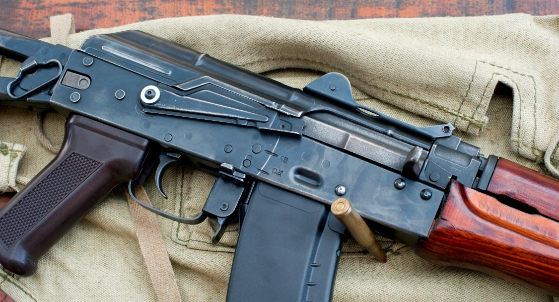 A close-up of an AK, explaining why is AK accuracy so inconsistent.