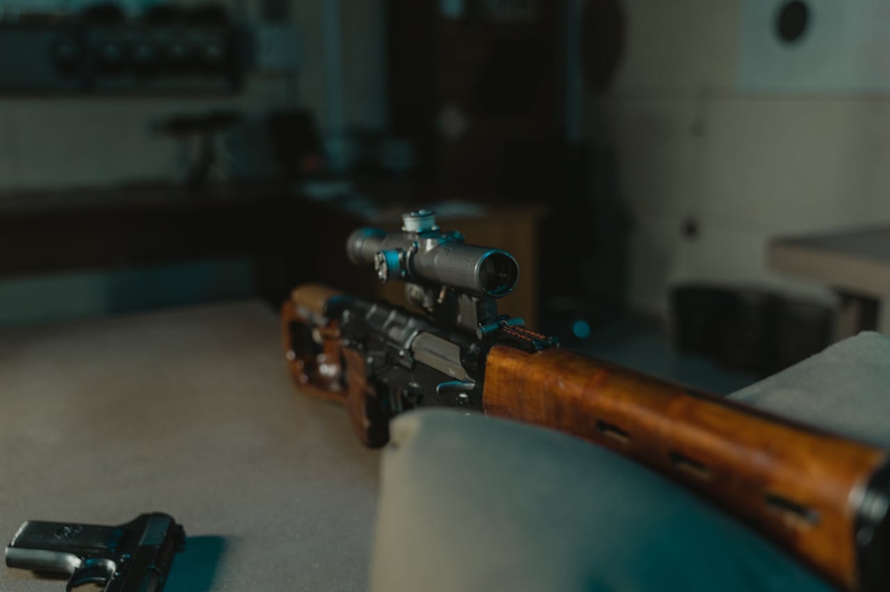 a close up shot of a reliable rifle