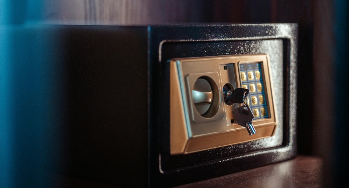 Gun safe in a climate-controlled room supporting proper gun safe humidity control and stable temperature conditions.