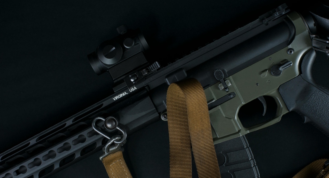 A gun ready for AR-15 super safety maintenance.