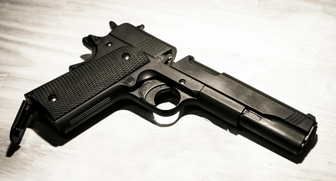 close-up of small firearm internal parts showing contact surfaces and engagement geometry