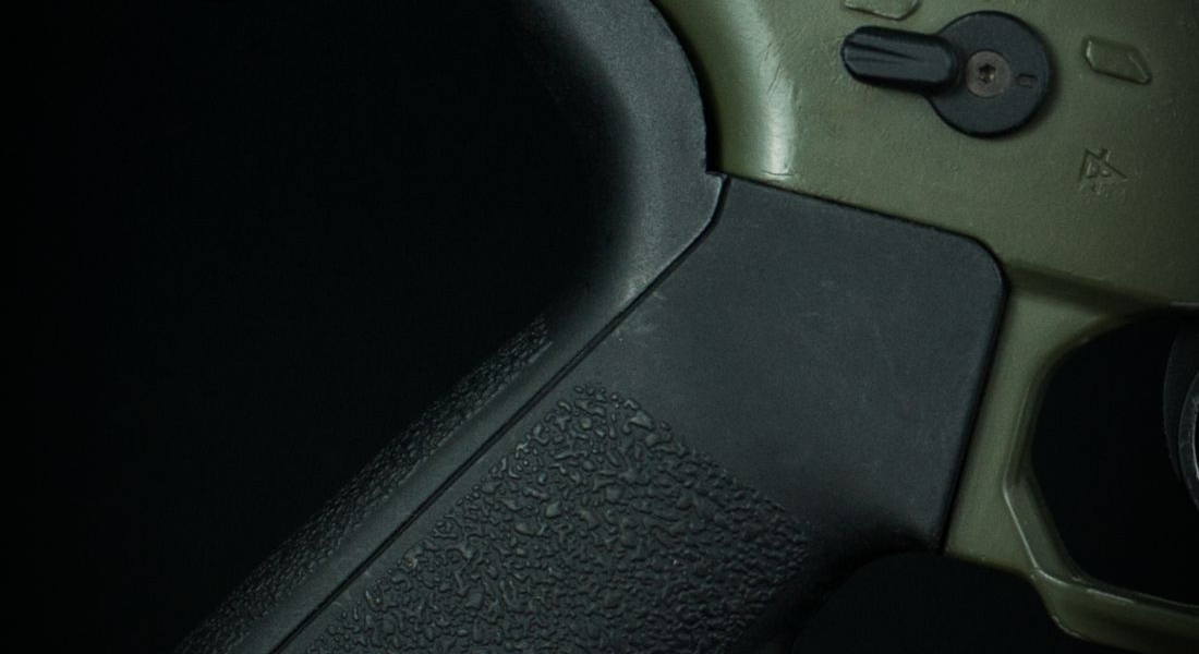A rifle selector and grip