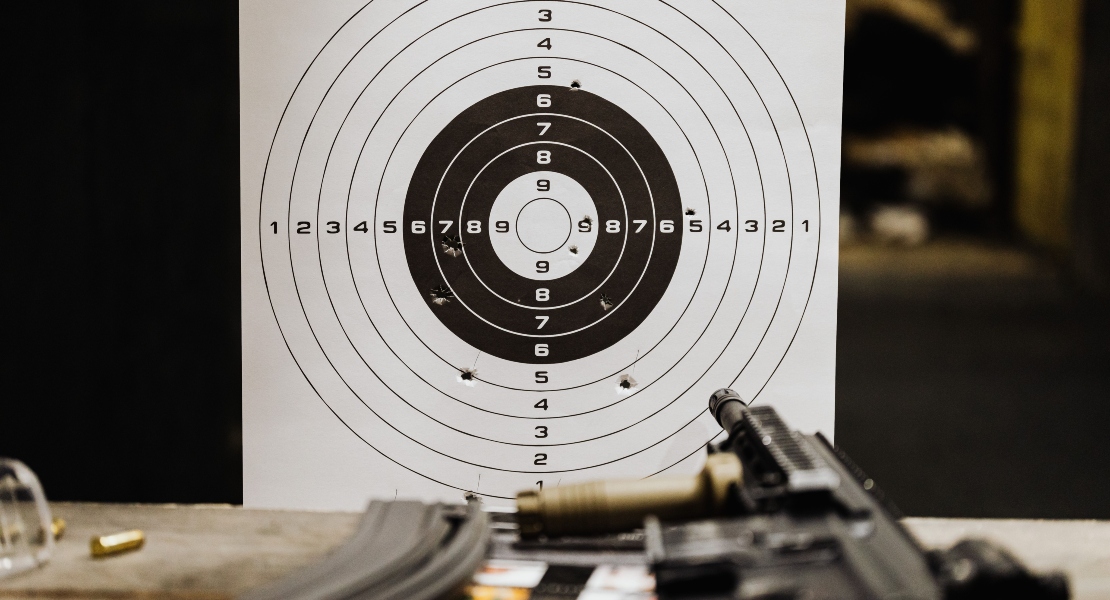 Close-up of a paper target, showing why knowing how to read shot groups matters.